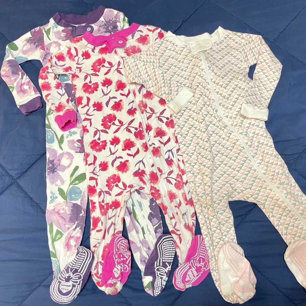 Burt’s Bees footed pajamas